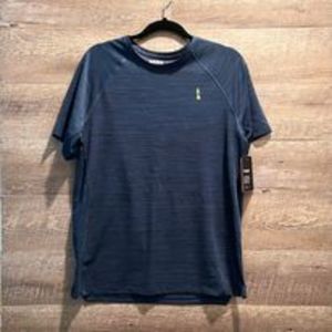 Bass Outdoors Mens Outdoor Activewear Ensign Blue Cooling Shirt Sz M